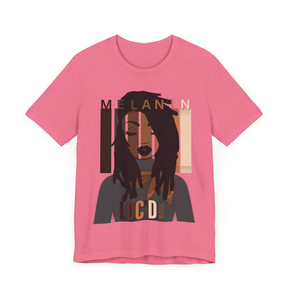 Melanin Loc'd Jersey Short Sleeve Tee