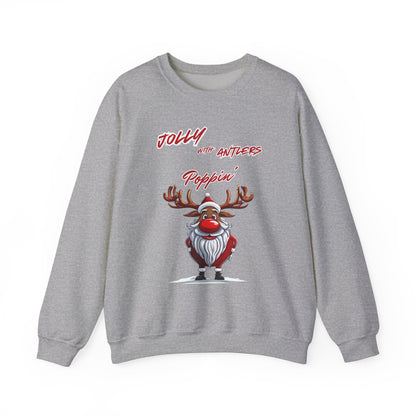 Christmas Antlers Crewneck Sweatshirt