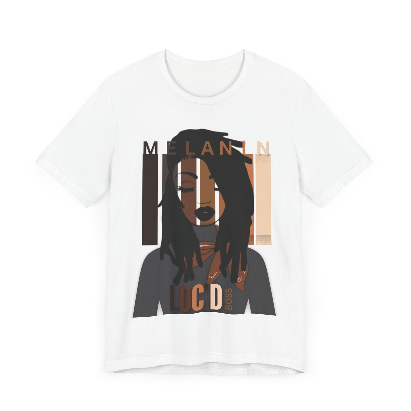 Melanin Loc'd Jersey Short Sleeve Tee