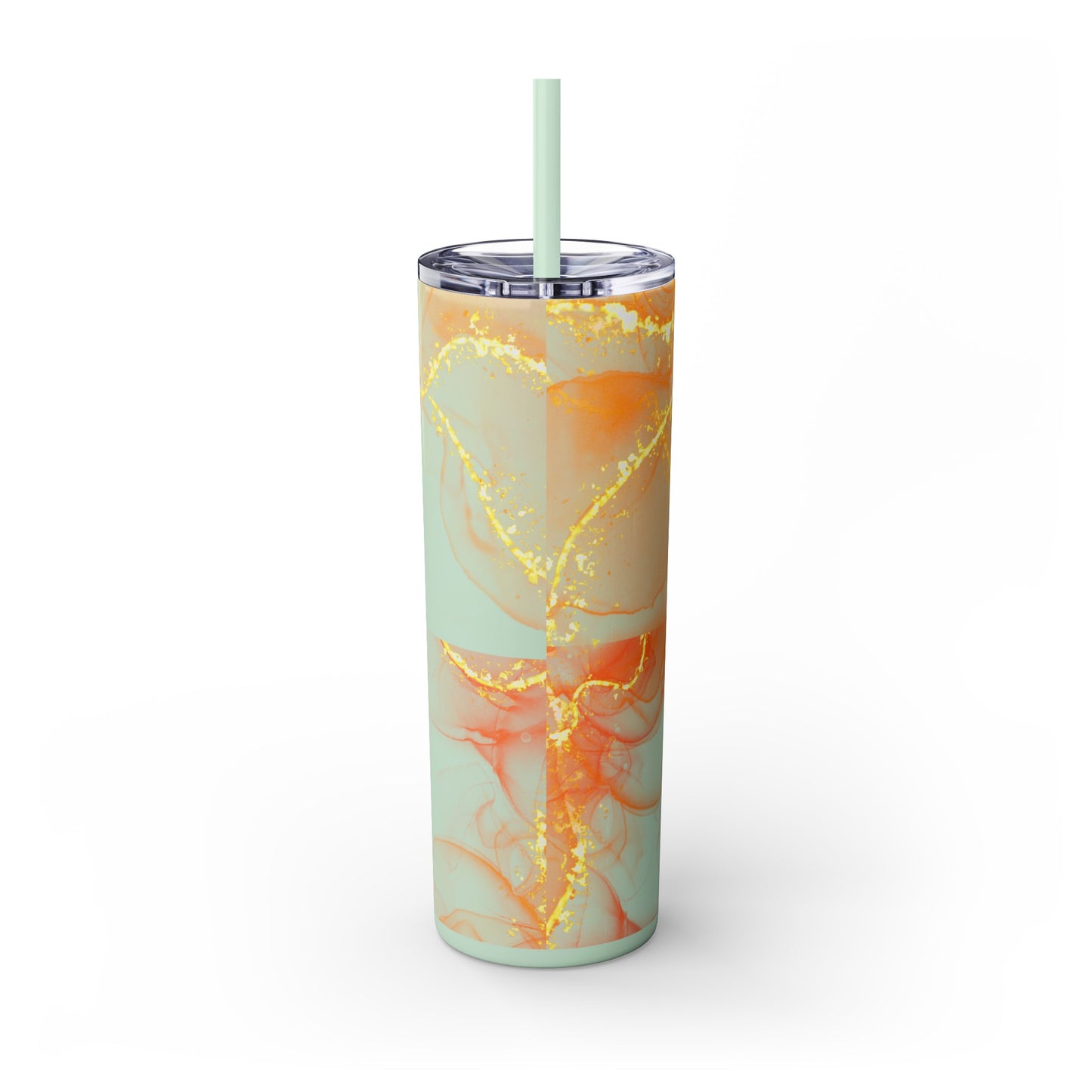 Fire  Skinny Tumbler with Straw, 20oz Model# 051701