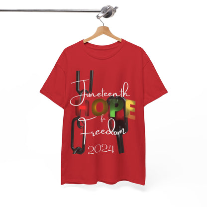 Juneteenth Hope & Freedom Unisex Heavy Cotton Tee