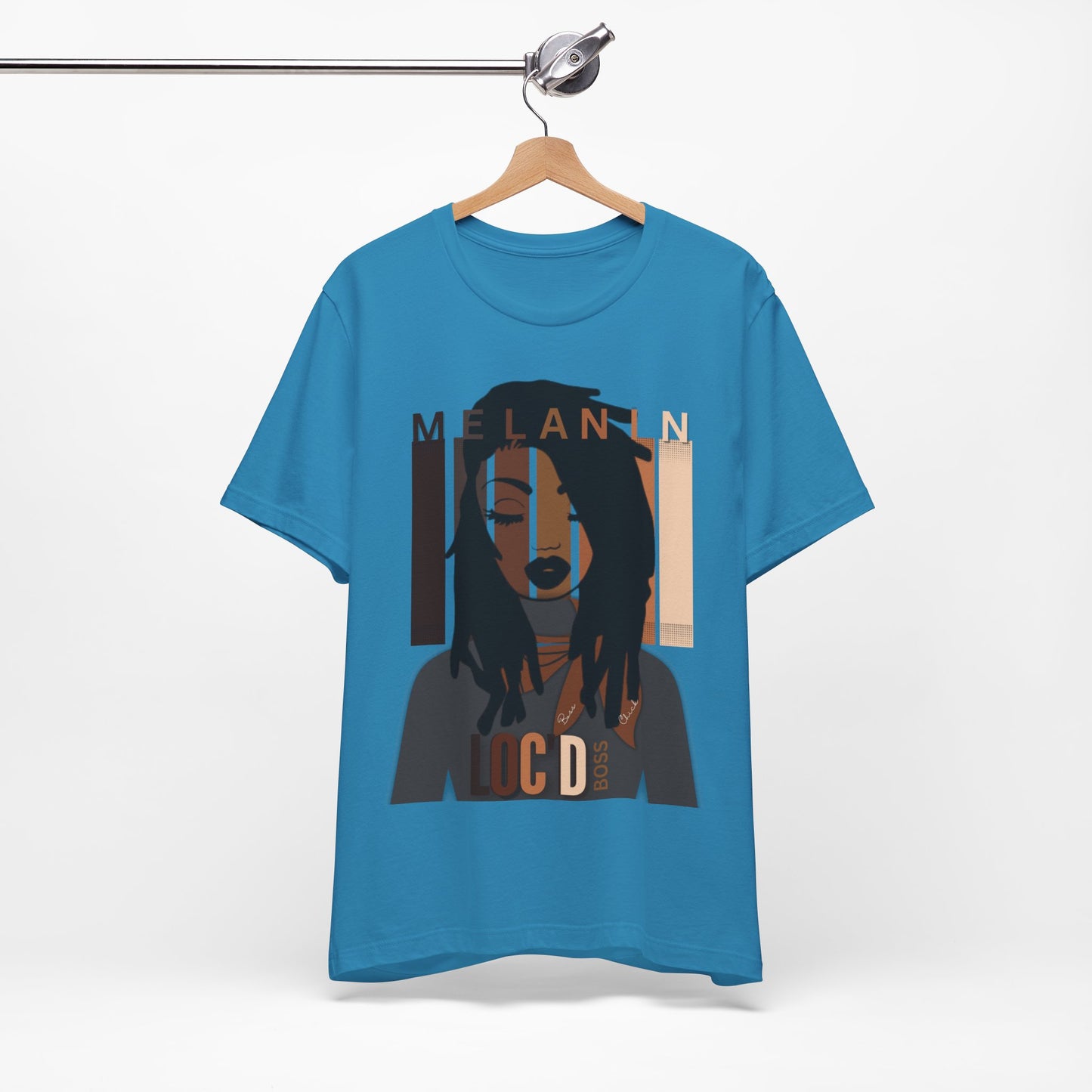 Melanin Loc'd Jersey Short Sleeve Tee