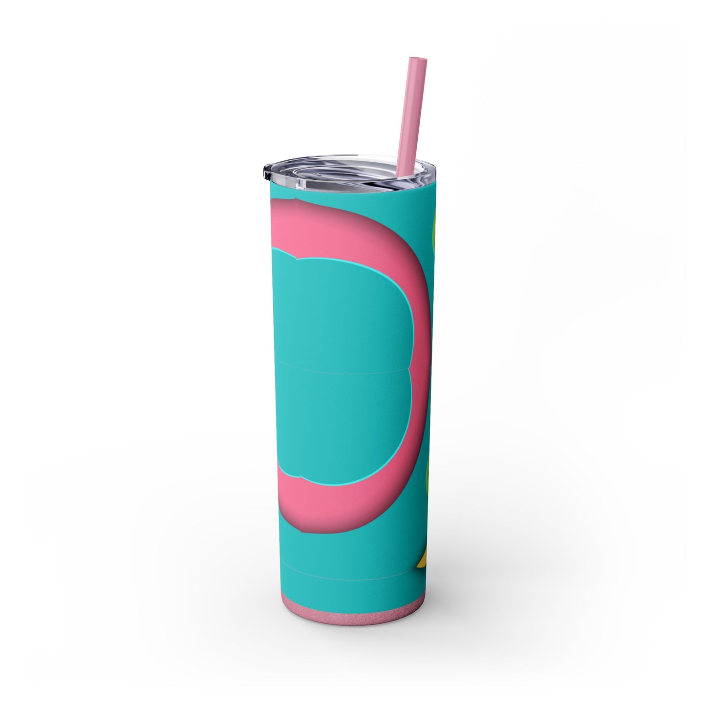 Cotton Candy Skinny Tumbler with Straw, 20oz