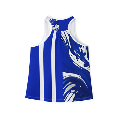 Royal Blue & White Tank