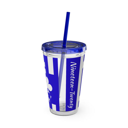 Tre Club Sunsplash Tumbler with Straw, 16oz