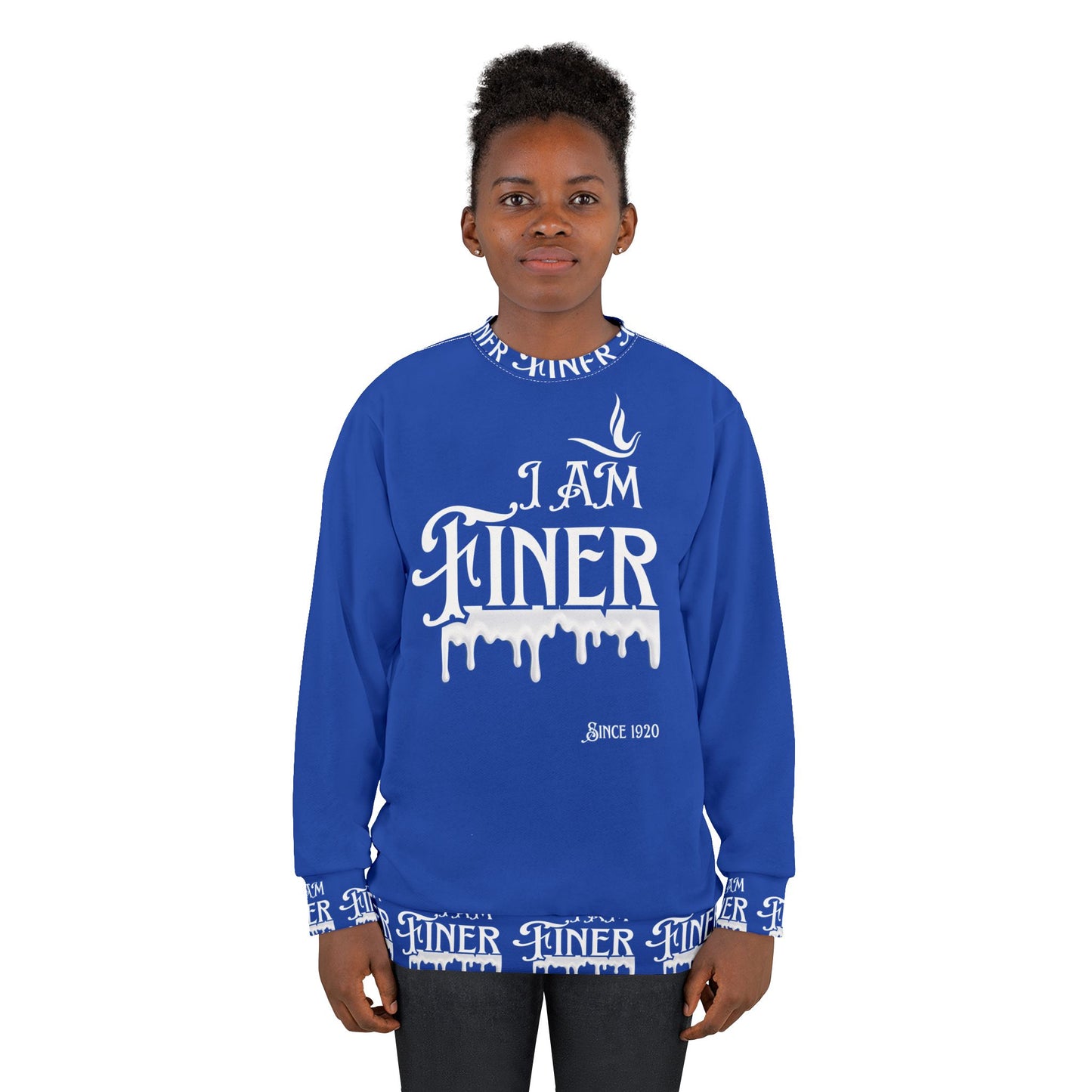 Royal Blue Sweatshirt -I am Finer
