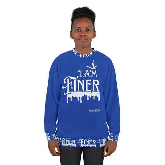 Royal Blue Sweatshirt -I am Finer