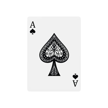 Playing Cards - Custom Zeta Deck with Royal Blue and White Design