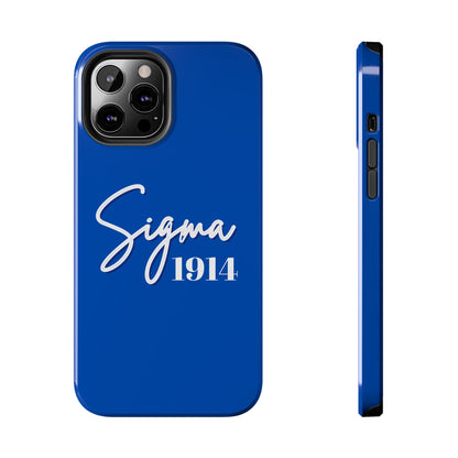 Phone Case -Sigma 1914 Fraternity White & Royal Blue
