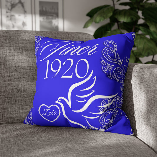 Service 1920 Faux Suede Square Pillowcase