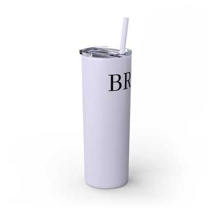 Bride Crew Skinny Tumbler with Straw, 20oz