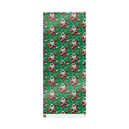 Santa Gotta Groove, African American Santa Christmas Holiday Wrap