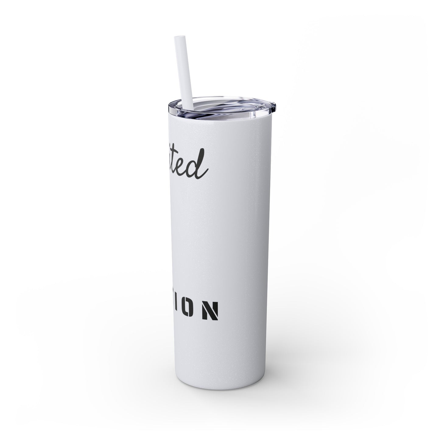 Limited Edition Customizable Skinny Tumbler with Straw, 20oz