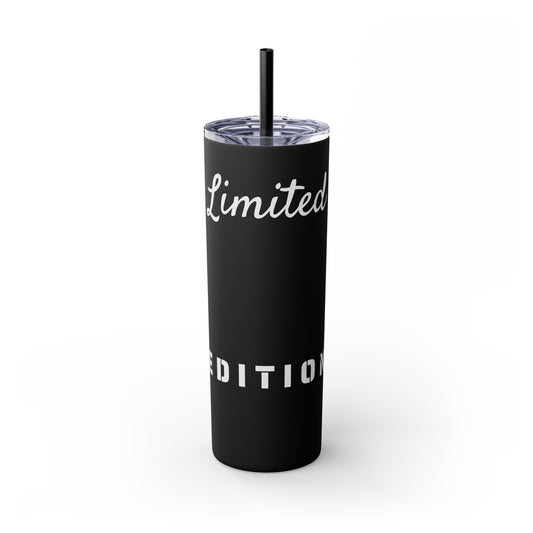 Limited Edition Customizable Skinny Tumbler with Straw, 20oz