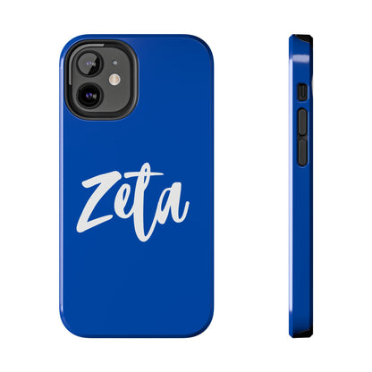 Phone Case - Zeta 1920 Sorority White & Royal Blue