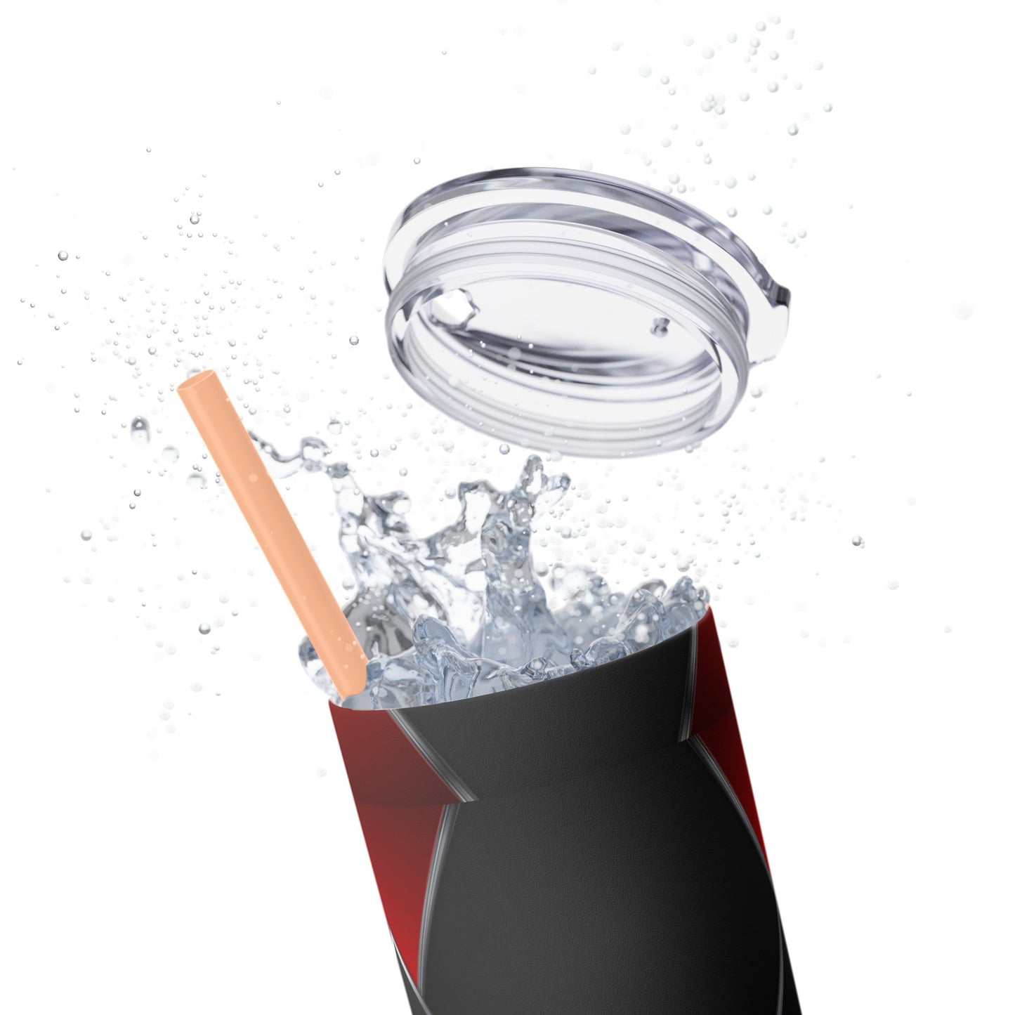 DANGER Skinny Tumbler with Straw, 20oz