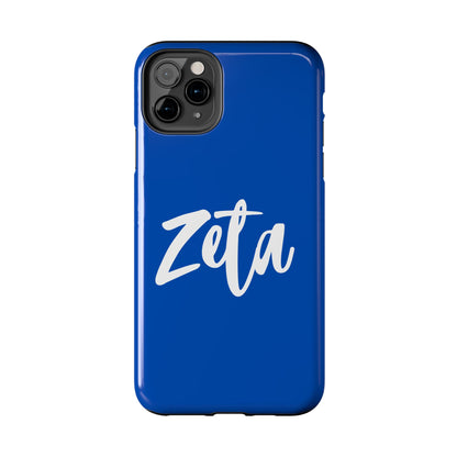 Phone Case - Zeta 1920 Sorority White & Royal Blue