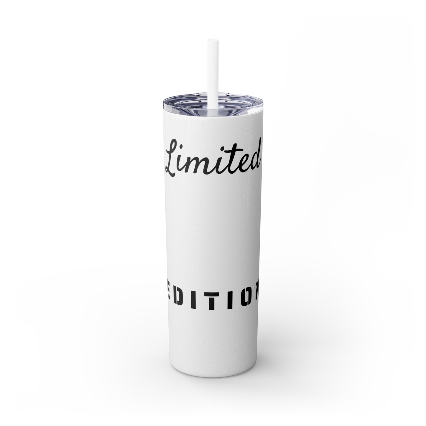 Limited Edition Customizable Skinny Tumbler with Straw, 20oz