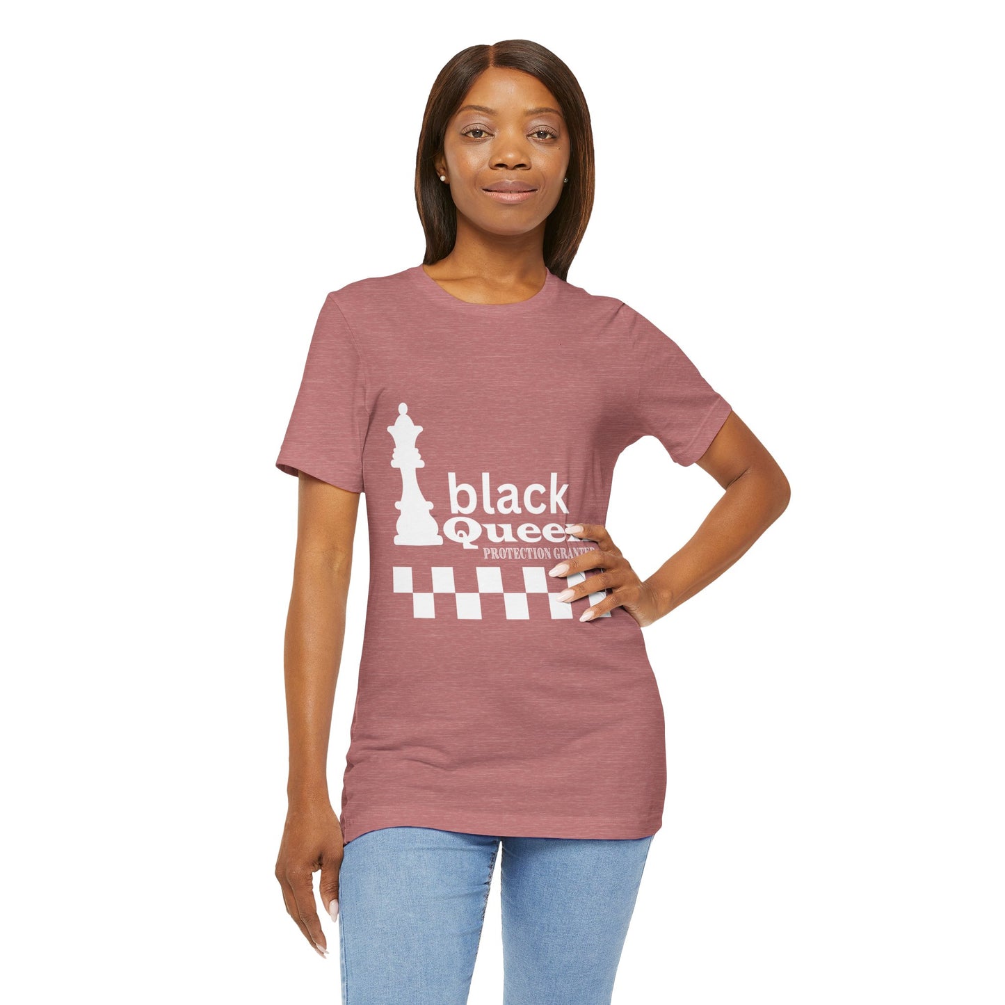 Black Queen Chess Tee - Unisex Jersey Short Sleeve