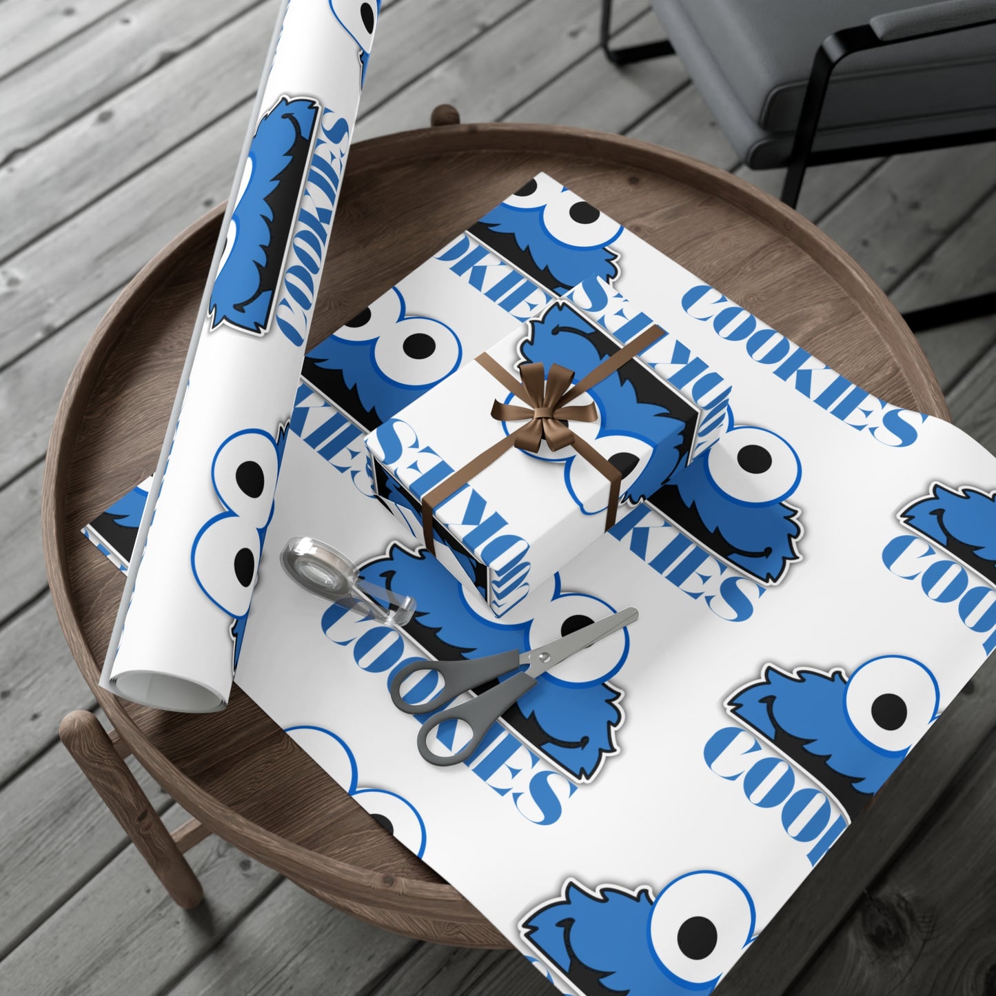 Gift Wrap Papers-Cookie Monster Inspired