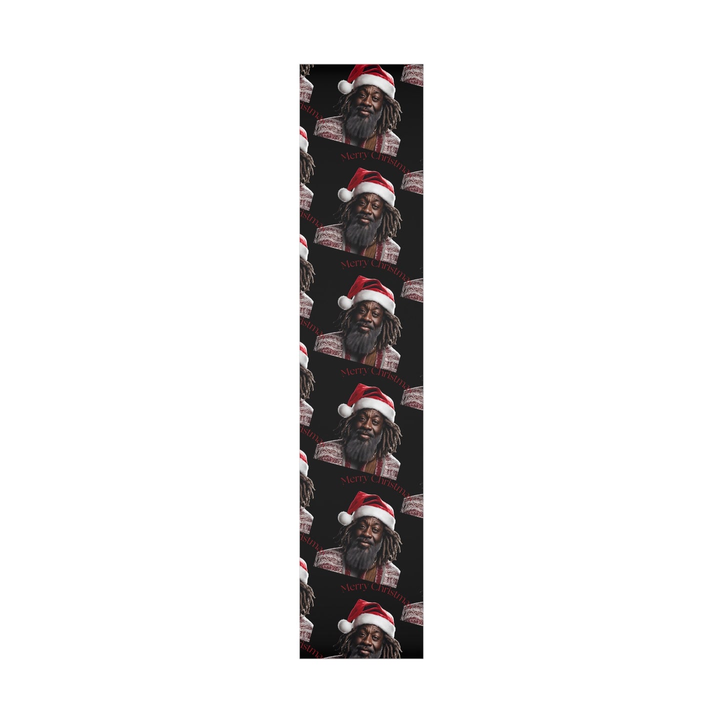 Merry Christmas  African American Inspired Santa Clause -Gift Wrap