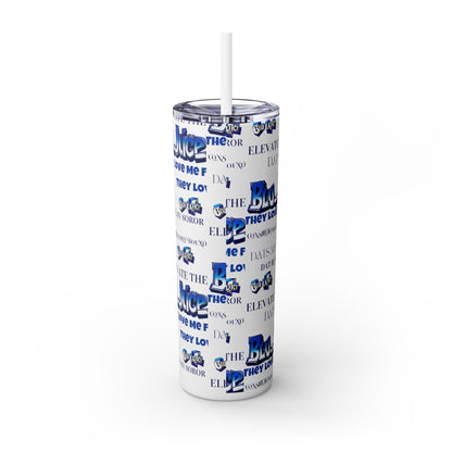 20oz Skinny Tumbler with Straw - Fraternity and Sorority Theme - BluJuice Design