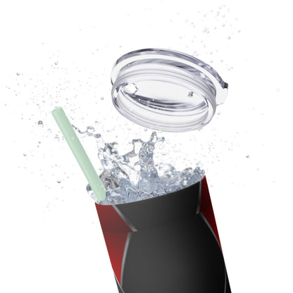 DANGER Skinny Tumbler with Straw, 20oz