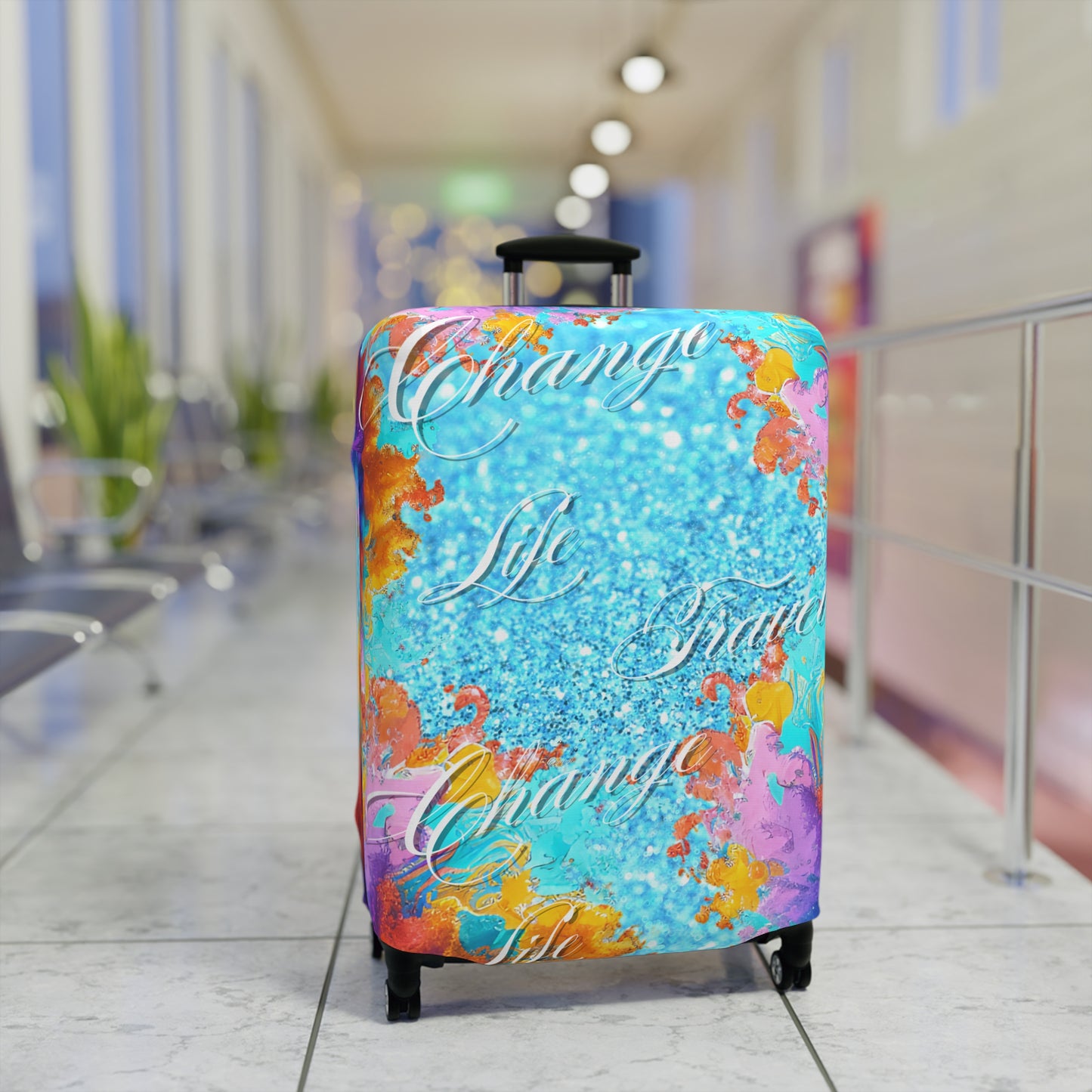Life Travel Change Luggage Cover