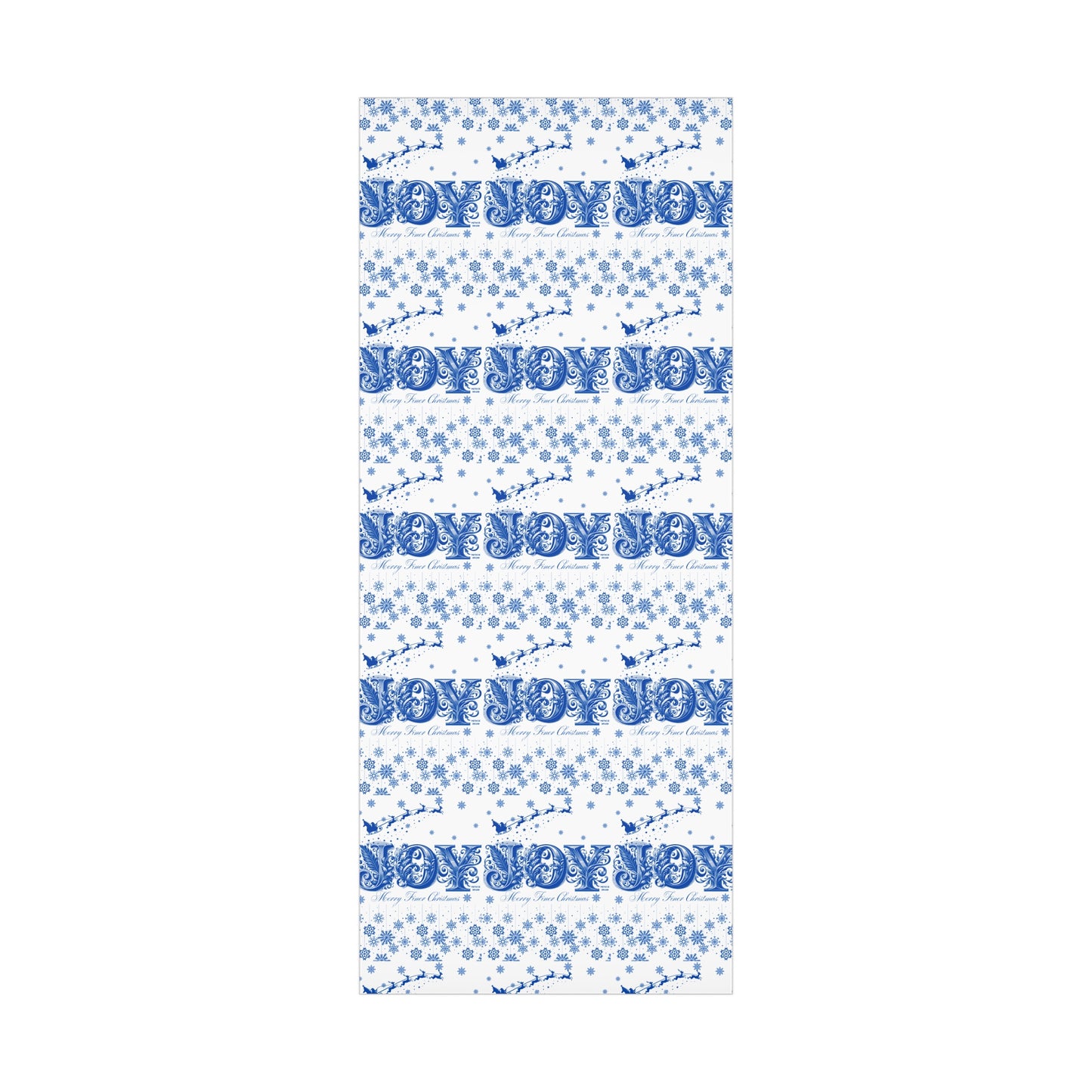 Wrapping Paper, Joy Since 1920 Zeta Inspired Christmas Gift Wrap, Royal Blue and White, Have a Merry Finer Christmas, Holiday