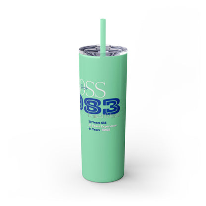 1983 Born Skinny Tumbler with Straw, 20oz