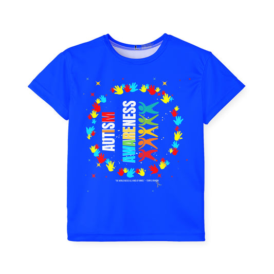 Autism Awareness Kids Sports Jersey TShirt