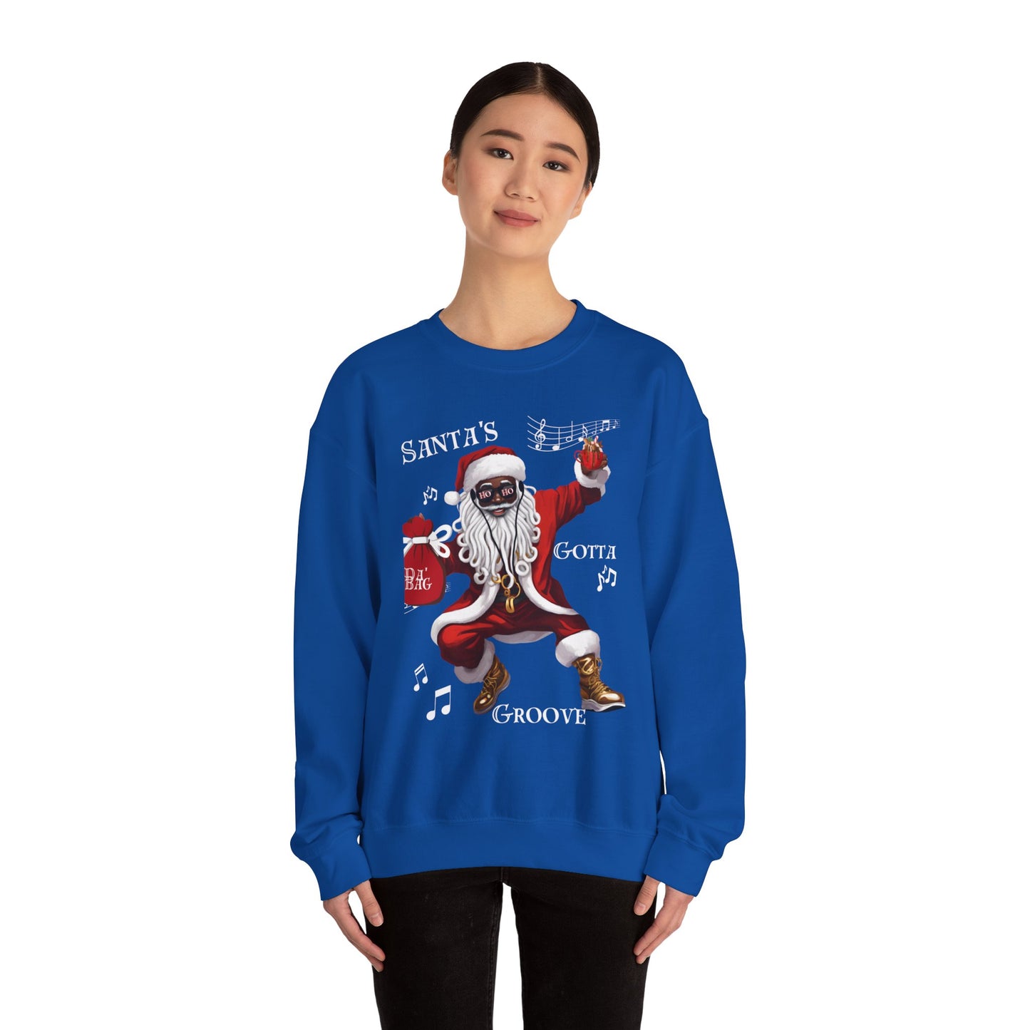 Christmas Santa's Gotta Groove Crewneck Sweatshirt
