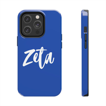 Phone Case - Zeta 1920 Sorority White & Royal Blue