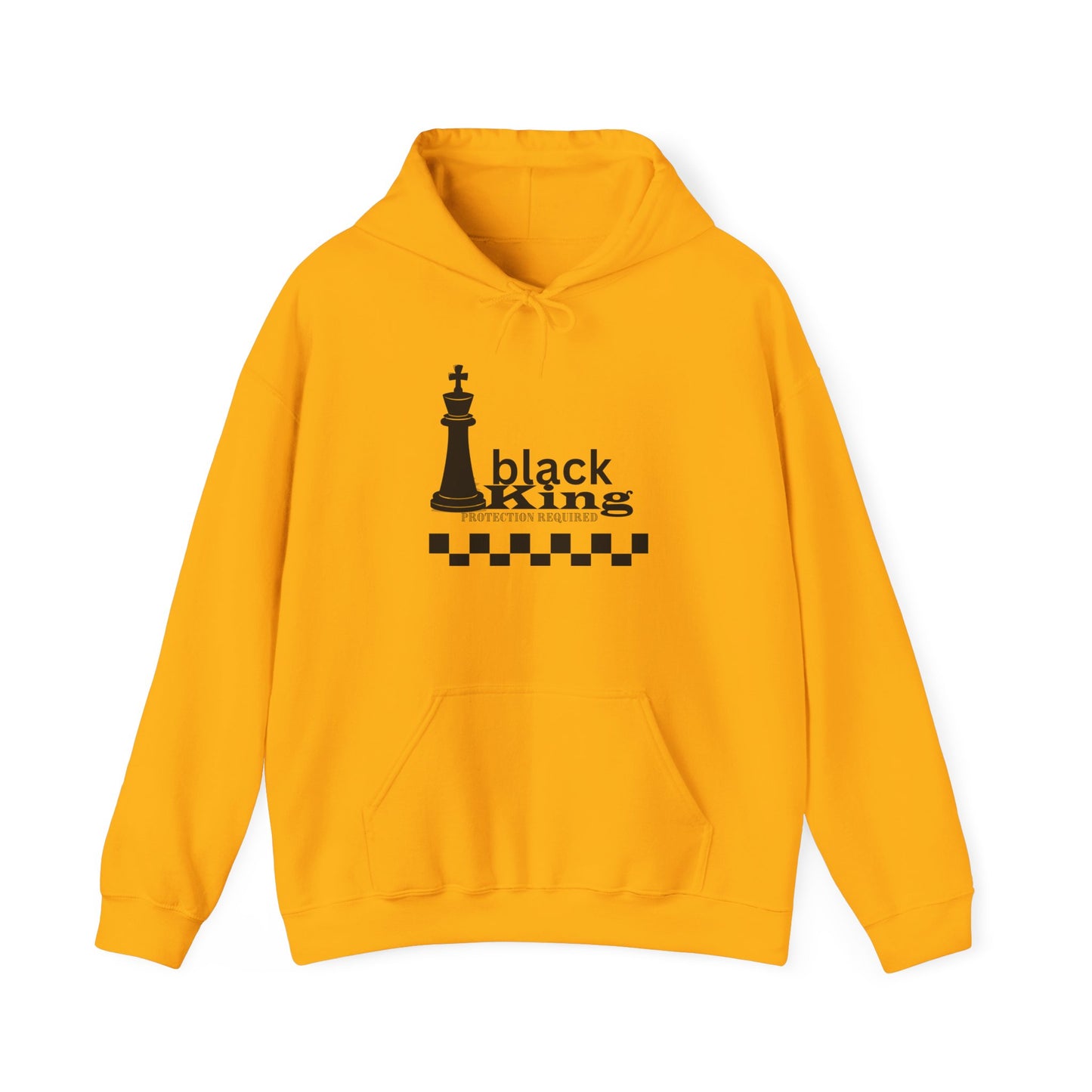 Chess King Protection Hoodie, Black King Chess Piece Sweatshirt, Chess Lover Gift, Strategy Game Apparel, Geeky Chess Hoodie