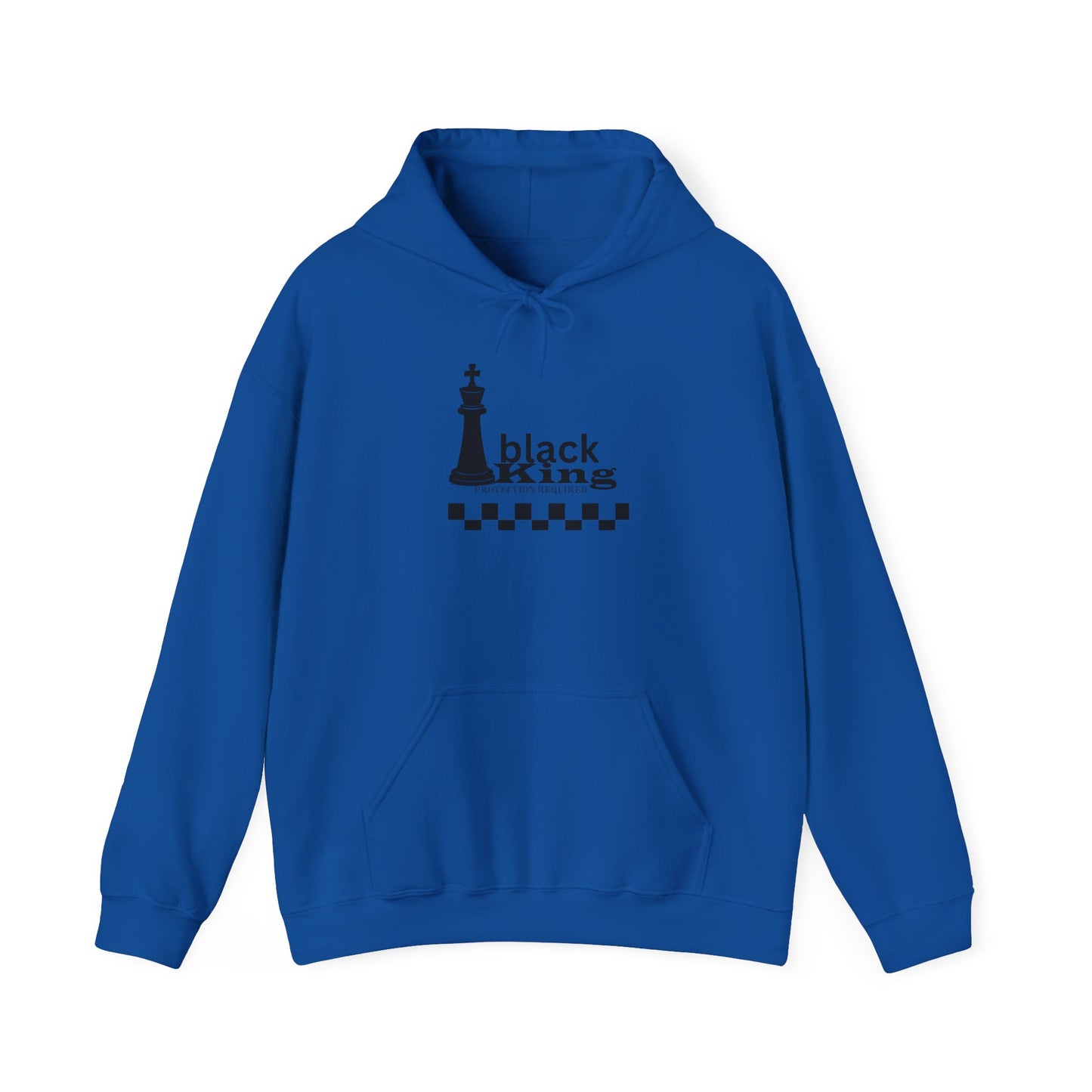 Chess King Protection Hoodie, Black King Chess Piece Sweatshirt, Chess Lover Gift, Strategy Game Apparel, Geeky Chess Hoodie