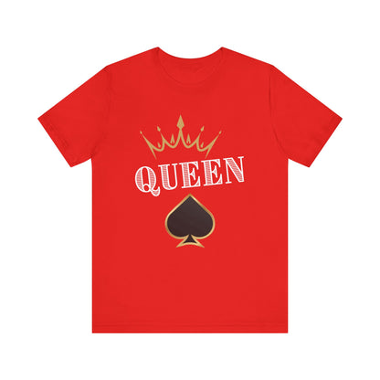 Queen Spades Tee - Unisex Jersey Short Sleeve