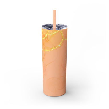 Fire  Skinny Tumbler with Straw, 20oz Model# 051701