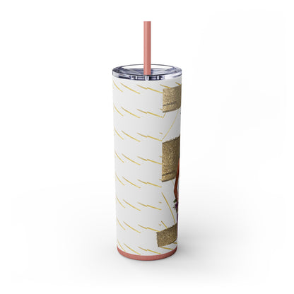Customizable "Will you be my Bridesmaid?" Skinny Tumbler with Straw, 20oz
