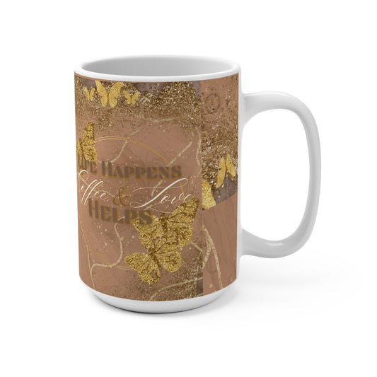 Coffee & Love Mug 15oz-VMA Specialties Boutique