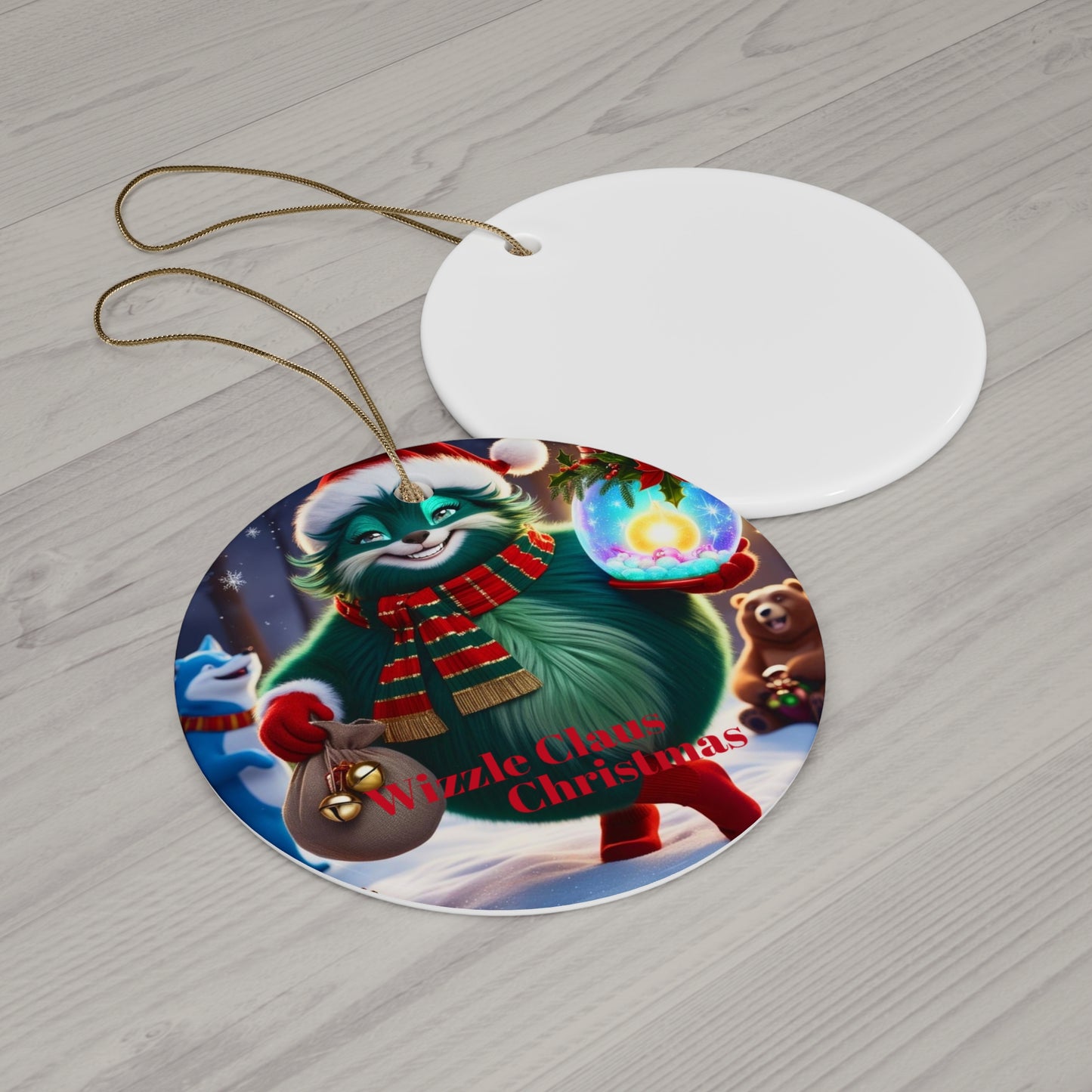 Ceramic Ornament- Wizzle Claus Christmas