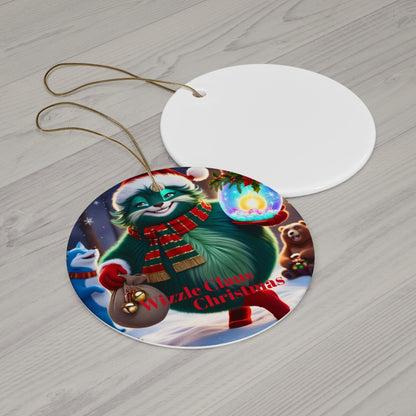 Ceramic Ornament- Wizzle Claus Christmas