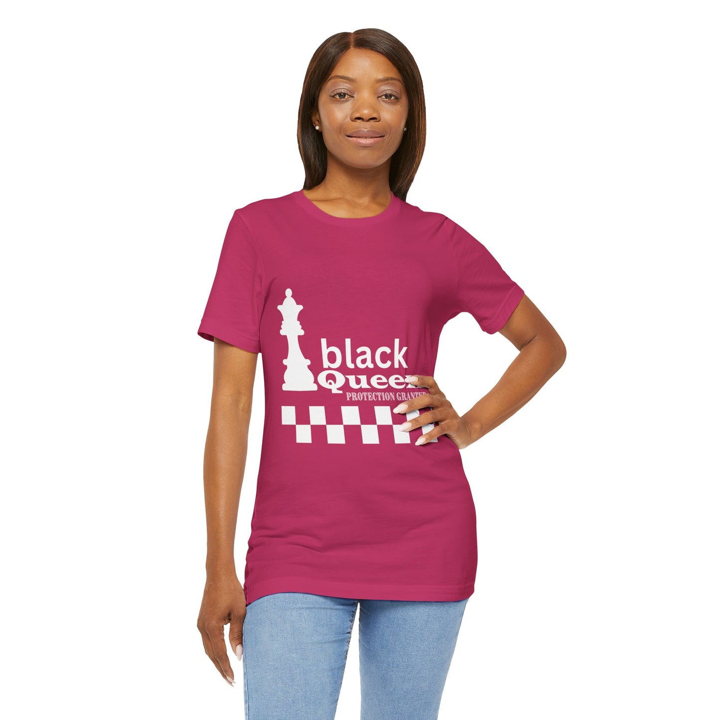 Black Queen Chess Tee - Unisex Jersey Short Sleeve