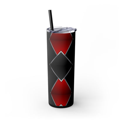 DANGER Skinny Tumbler with Straw, 20oz