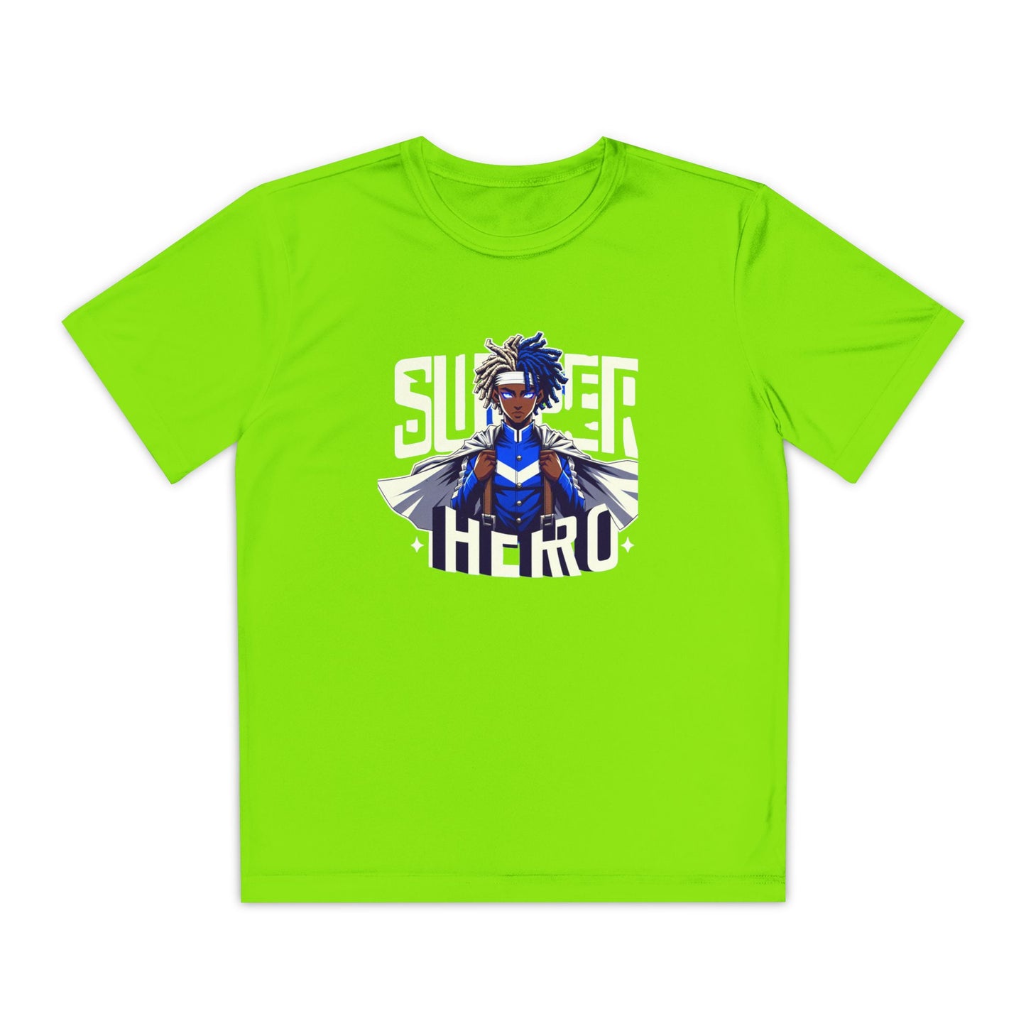 Youth Superhero Competitor Tee, Kid's T-Shirt, Summer Vibes Shirt, Birthday Gift, Superhero Fan Apparel, Fun Summer Outfit