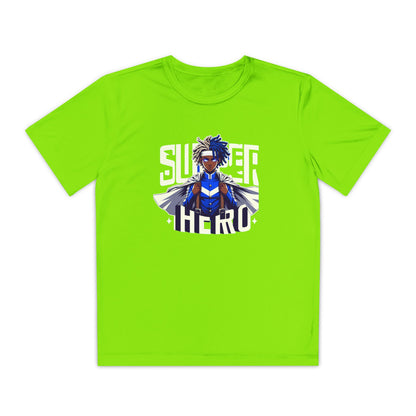 Youth Superhero Competitor Tee, Kid's T-Shirt, Summer Vibes Shirt, Birthday Gift, Superhero Fan Apparel, Fun Summer Outfit