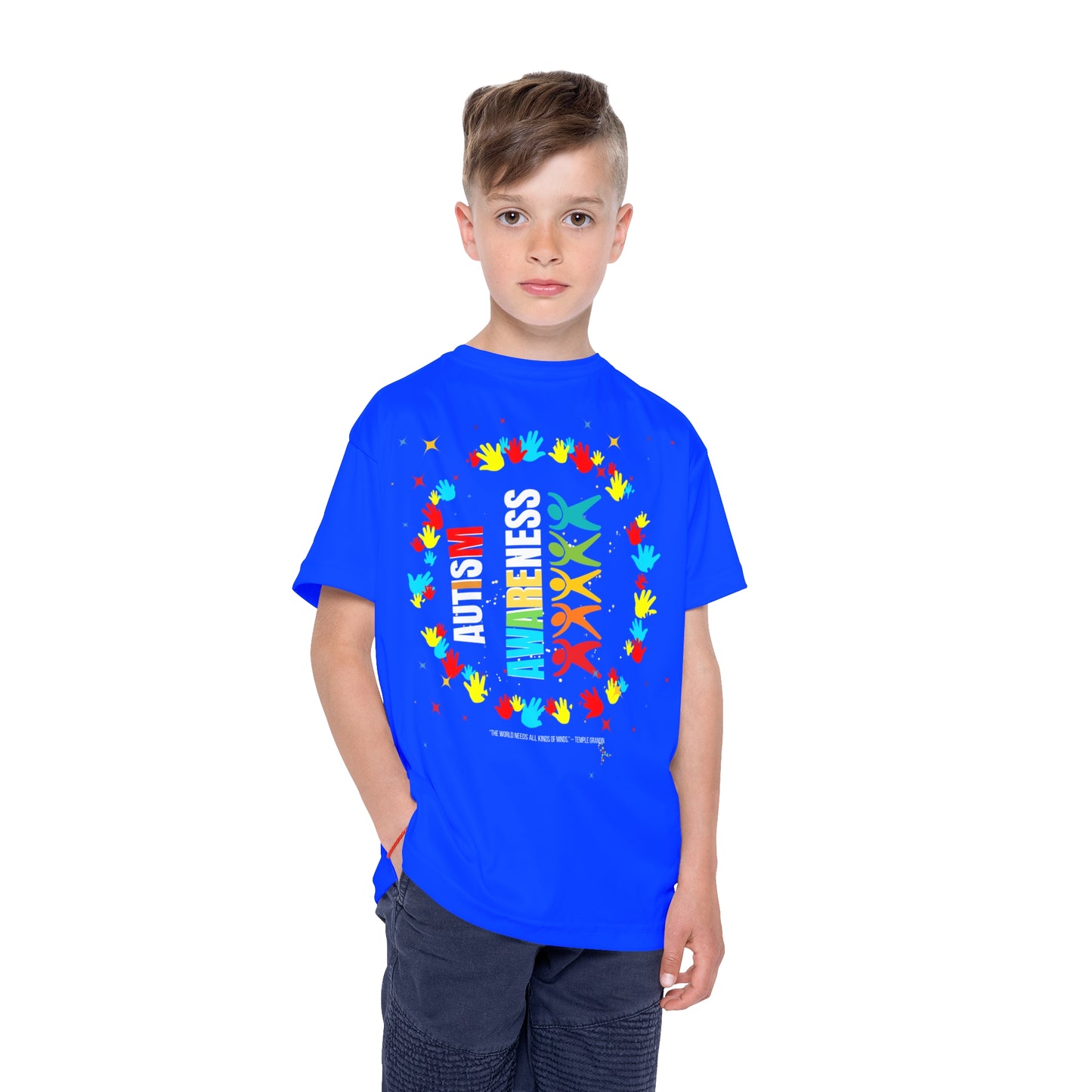 Autism Awareness Kids Sports Jersey TShirt