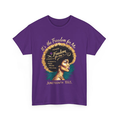Graphic Tee - Juneteenth 1865 Freedom for Me Design