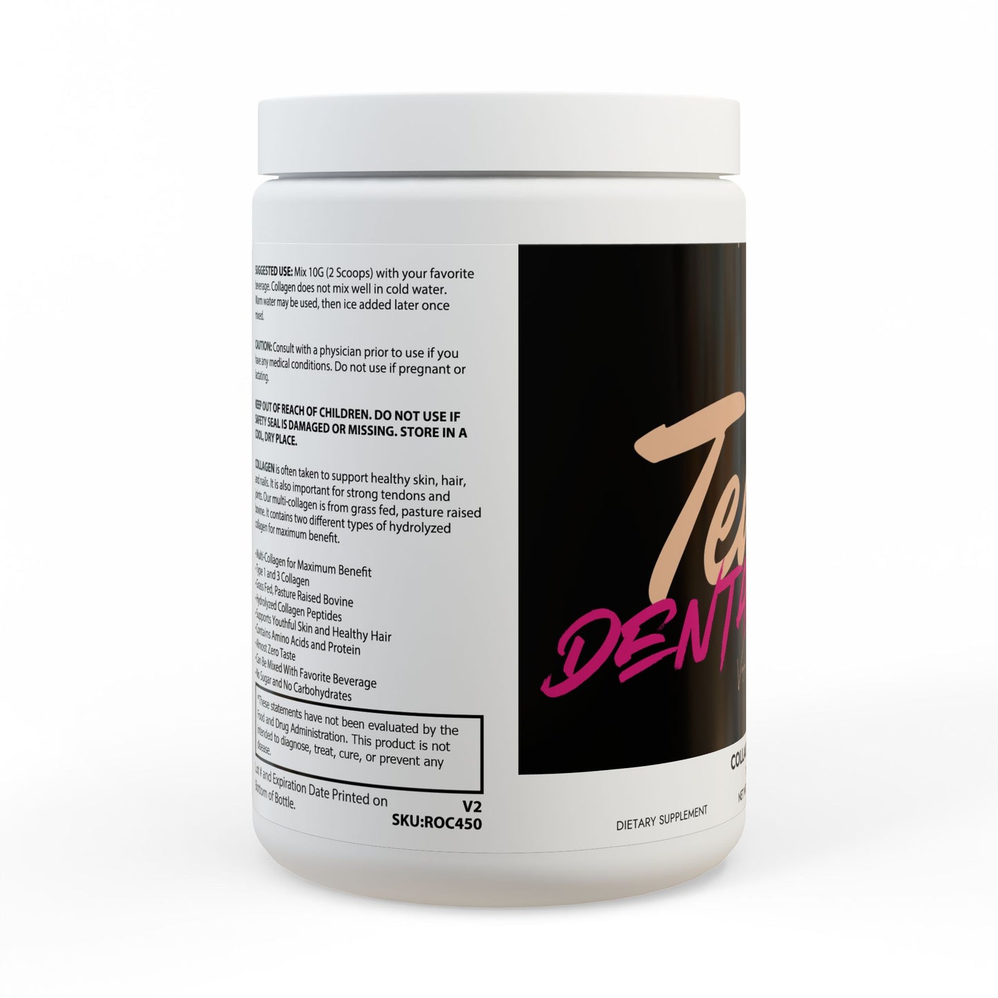 Team Dental Floss Collagen Peptides Type I & III Supplement (350g, 12.3oz)