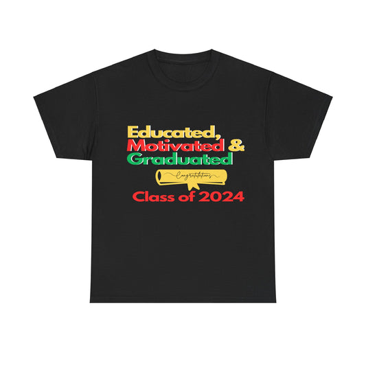 Educated Graduated Unisex Heavy Cotton Tee