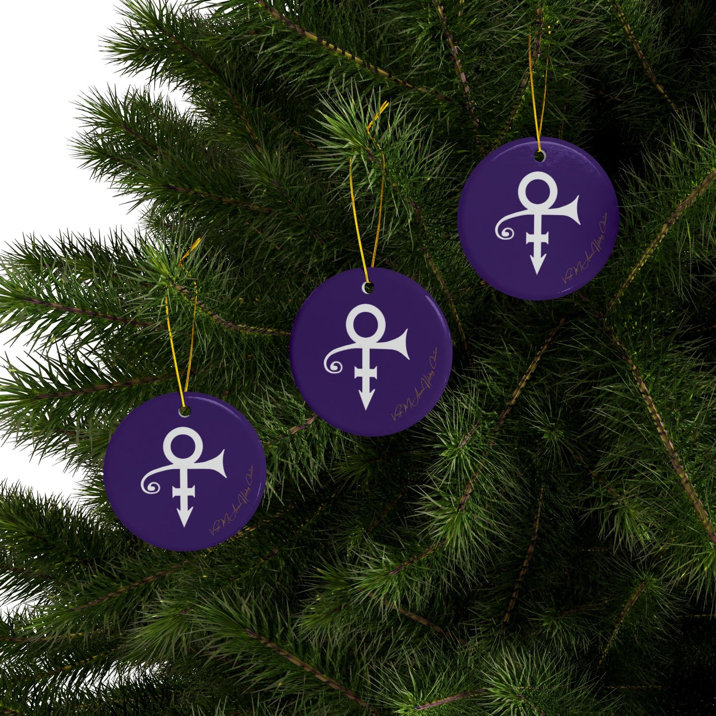 Artist formely known as Prince Ceramic Ornaments, 2-Side Print, (1pc, 3pcs, 5pcs, 10pcs)